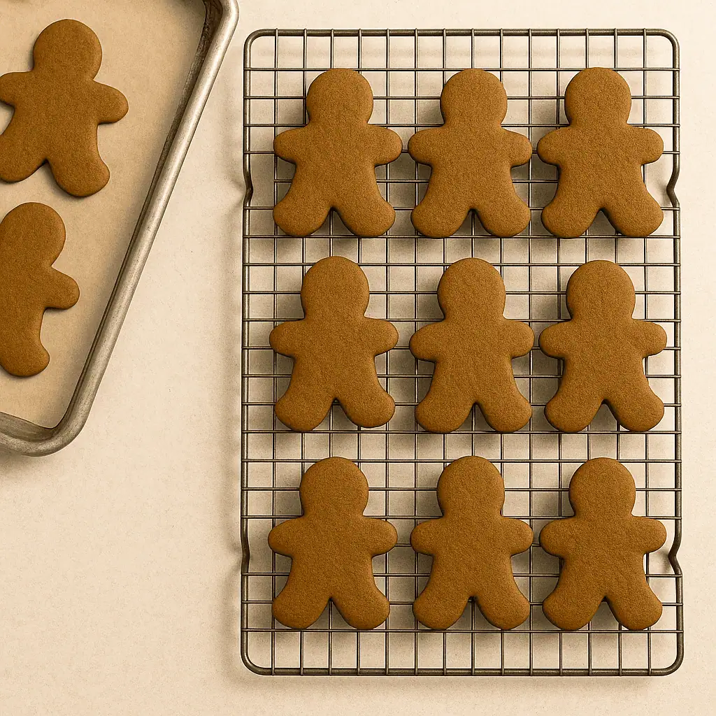 7. Bake 8โ10 minutes, until edges are firm but centers still look soft. Cool on sheet 5 minutes before transferring to rack.