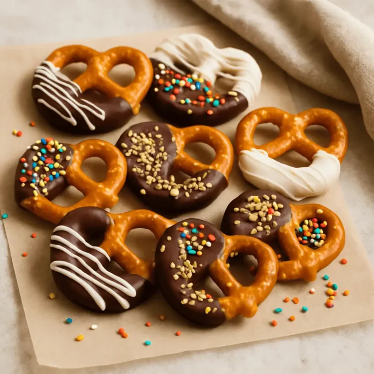 Chocolate Dipped Pretzels: Sweet, Salty, and Perfectly Snackable!