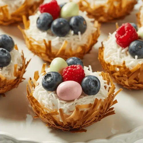 Coconut Macaroon Nests